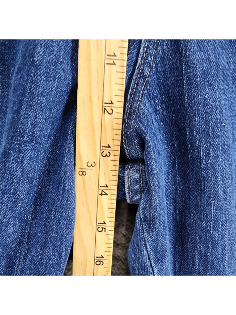 Lee Jeans Womens 16 Short Blue Stretch Denim Relaxed Fit - Picture 5 of 13
